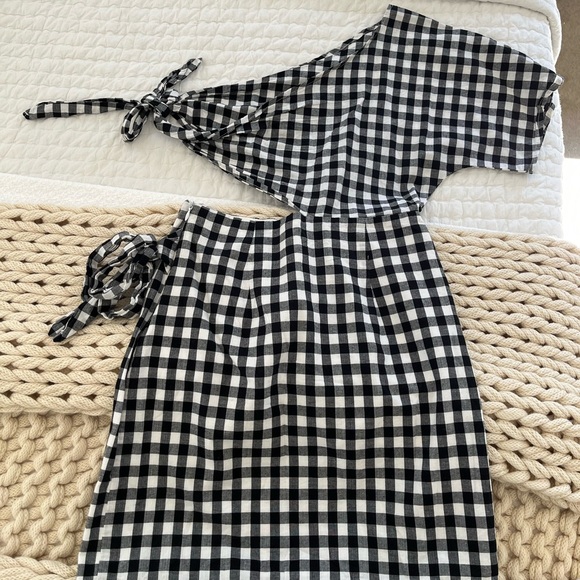 Sabo skirt gingham wrap dress - Picture 4 of 4